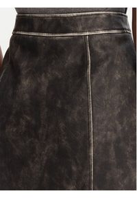 Guess Spódnica z imitacji skóry W5YD46 WHDI0 Szary Regular Fit. Kolor: szary. Materiał: skóra #3