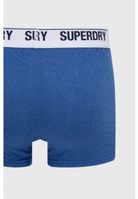 Superdry bokserki (2-pack) męskie. Kolor: niebieski. Materiał: bawełna #4