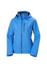 Kurtka uniwersalna damska Helly Hansen Crew. Typ kołnierza: kaptur. Kolor: niebieski. Materiał: syntetyk