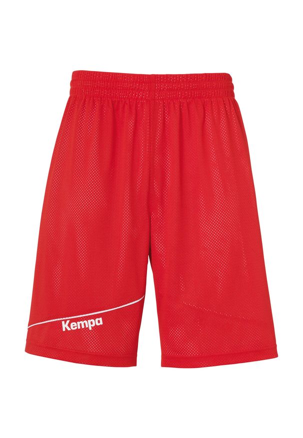 KEMPA - Spodenki dziecięce dwustronne Kempa Player. Kolor: biały, czerwony, wielokolorowy. Styl: sportowy. Sport: koszykówka