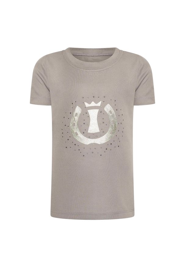 IMPERIAL RIDING - Koszulka techniczna dla dzieci Imperial Riding Hally. Kolor: szary, wielokolorowy, brązowy, zielony