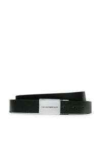Emporio Armani Pasek Męski Y4S563 Y737E 88044 Czarny. Kolor: czarny. Materiał: skóra