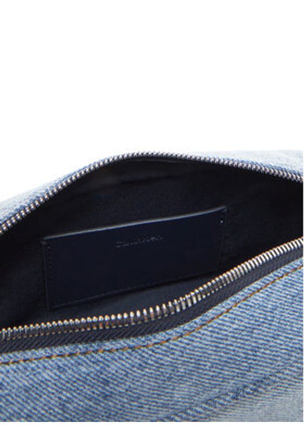 Calvin Klein Torebka Denim Ew Double Zip Camera Bag LV04F3226G Błękitny. Kolor: niebieski