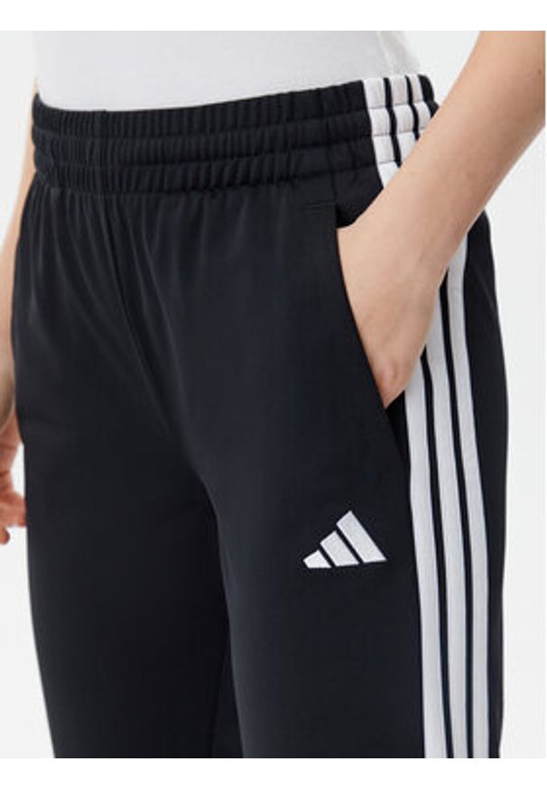 Adidas - adidas Spodnie dresowe Tricot 3-Stripes JF3383 Czarny Regular Fit. Kolor: czarny. Materiał: syntetyk