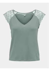 only - ONLY Bluzka Petra 15315803 Zielony Slim Fit. Kolor: zielony. Materiał: wiskoza #4