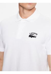 Lacoste Polo PH9535 Biały Regular Fit. Typ kołnierza: polo. Kolor: biały. Materiał: bawełna #4