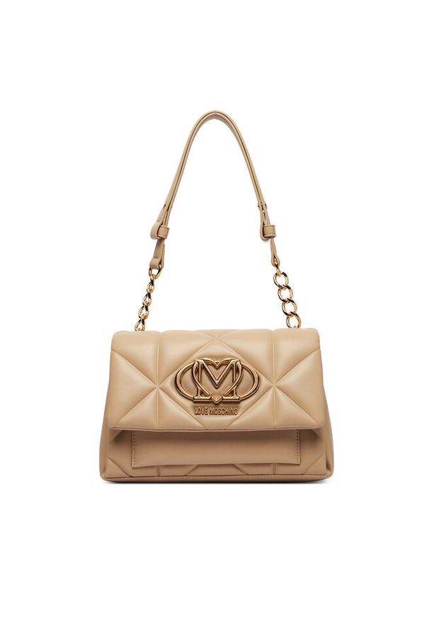 Love Moschino - Torebka LOVE MOSCHINO. Kolor: beżowy