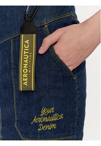 Aeronautica Militare Sukienka jeansowa 231VE078DCT3085 Granatowy Slim Fit. Kolor: niebieski. Materiał: jeans, bawełna #5