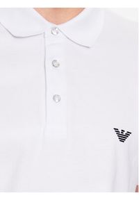 Emporio Armani Underwear Polo 211804 3R461 00010 Biały Regular Fit. Typ kołnierza: polo. Kolor: biały. Materiał: bawełna #4