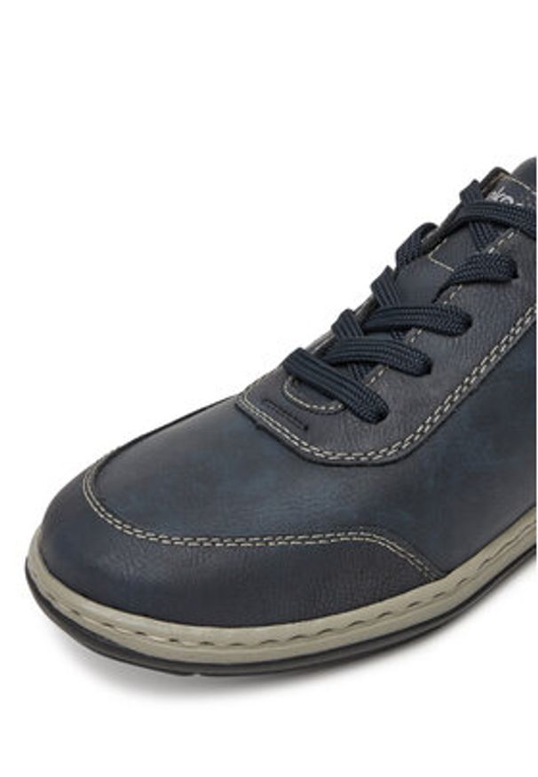 Rieker Sneakersy 17304-14 Granatowy. Kolor: niebieski. Materiał: skóra