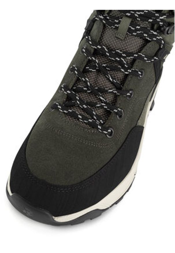 Rieker Revolution Lifestyle Botki W0072-54 Zielony. Kolor: zielony. Materiał: materiał