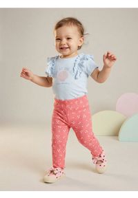 Sinsay - Bawełniane legginsy ze wzorem - różowy. Kolor: różowy. Materiał: bawełna #1