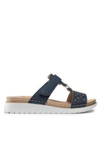 Inblu Klapki CNACOO01 Granatowy. Kolor: niebieski. Materiał: skóra #7