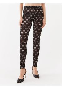 Pinko Legginsy 100246 A13G Czarny Slim Fit. Kolor: czarny. Materiał: syntetyk