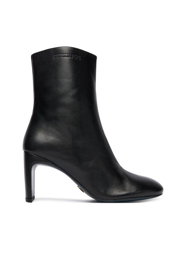 Patrizia Pepe Botki 2Y0036 L048 K103 Czarny. Kolor: czarny. Materiał: skóra
