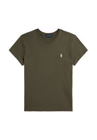 Polo Ralph Lauren T-Shirt 211B14605011 Brązowy Classic Fit. Typ kołnierza: polo. Kolor: brązowy. Materiał: bawełna #4