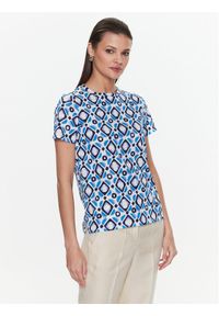 Marella T-Shirt Lisbona 2339710232 Granatowy Regular Fit. Kolor: niebieski. Materiał: bawełna