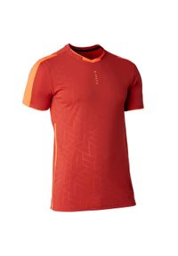 KIPSTA - Koszulka do piłki nożnej TRAXIUM. Kolor: pomarańczowy, czerwony, wielokolorowy. Materiał: materiał. Sport: piłka nożna, bieganie #1