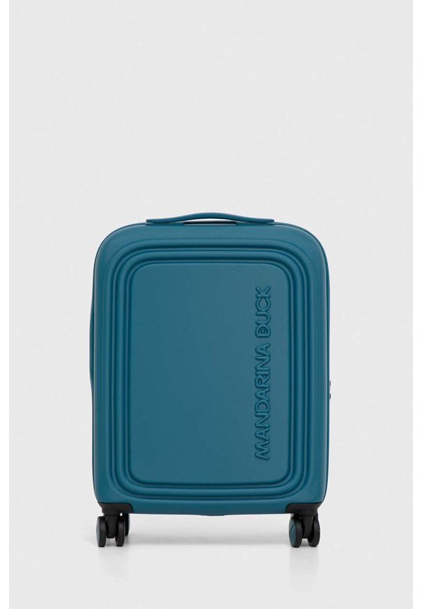 Mandarina Duck walizka kolor turkusowy. Kolor: turkusowy