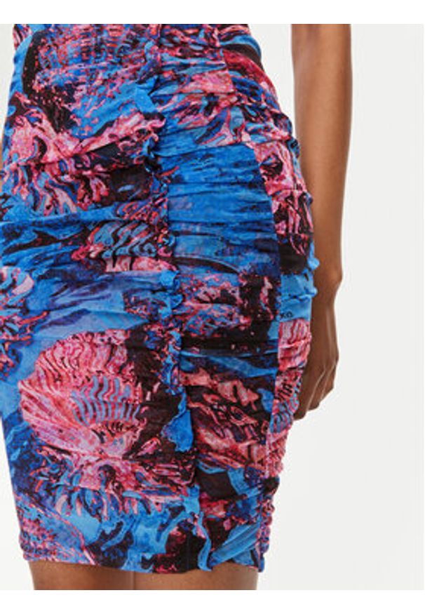 Pinko Sukienka koktajlowa Androgeo Abito 103224 A1OB Niebieski Slim Fit. Kolor: niebieski. Materiał: syntetyk. Styl: wizytowy
