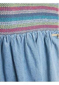 Guess Sukienka jeansowa J3GK02 D3JU0 Niebieski Regular Fit. Kolor: niebieski. Materiał: bawełna