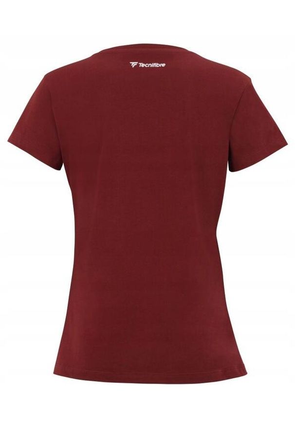 TECNIFIBRE - Koszulka tenisowa T-shirt dziecięca Tecnifibre Club Cotton Tee. Kolor: czerwony, biały, wielokolorowy. Sport: tenis