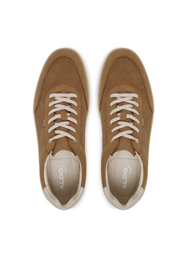 Aldo Sneakersy Ariano 14007874 Brązowy. Kolor: brązowy. Materiał: skóra