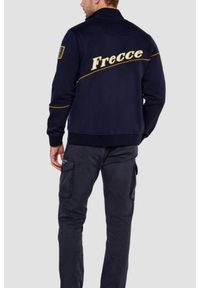 Aeronautica Militare - AERONAUTICA MILITARE Granatowa bluza męska Embroidered Color-block, Rozmiar 3XL. Kolor: niebieski #2