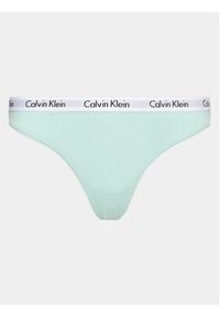 Calvin Klein Underwear Stringi 0000D1617E Zielony. Kolor: zielony. Materiał: bawełna