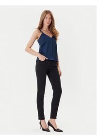 Morgan Top 242-OLAFI Niebieski Slim Fit. Kolor: niebieski. Materiał: syntetyk