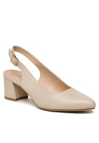 Sandały Sarah Karen WYL3095-7Z Beige. Kolor: beżowy. Materiał: skóra #1