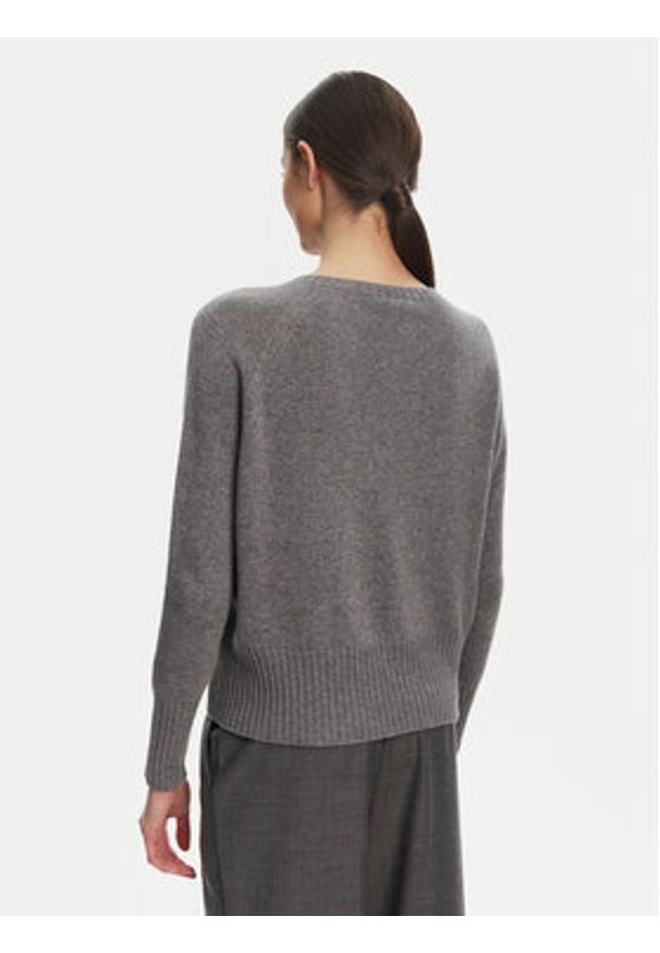 Marella Sweter Spider 2523366354 Szary Oversize. Kolor: szary. Materiał: syntetyk