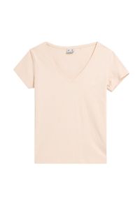 4f - Koszulka Damska 4F. Kolor: beżowy #1