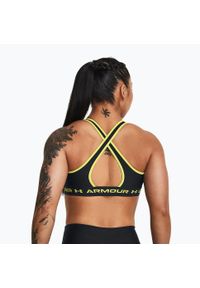 Stanik fitness cardio Under Armour Crossback Mid. Kolor: czarny. Sport: fitness