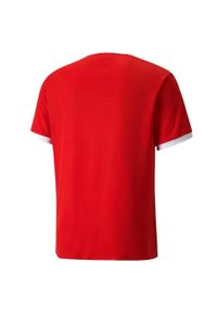 Puma - Męska Koszulka TeamLIGA. Kolor: czerwony
