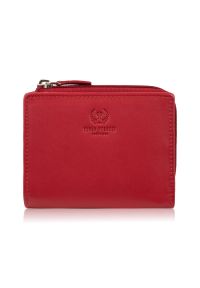 PAOLO PERUZZI - Portfel damski skórzany mały czerwony w orientacji poziomej z RFID Paolo Peruzzi SL-06-RD. Kolor: czerwony. Materiał: skóra #1