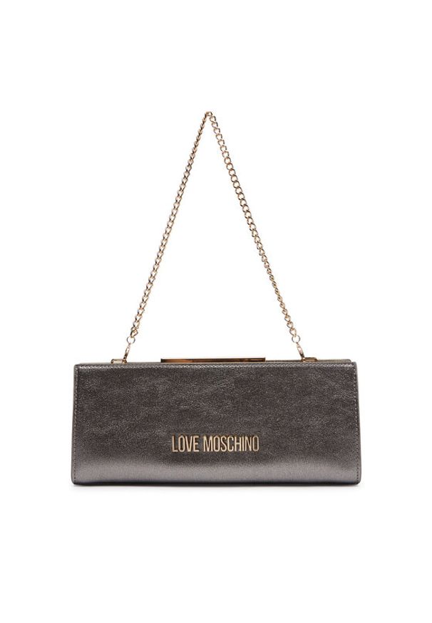 Love Moschino - LOVE MOSCHINO Torebka JC4144PP1OLS0910 Szary. Kolor: szary. Materiał: skórzane