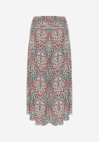 Renee - Czerwone Spodnie z Gumką w Pasie i Szerokimi Nogawkami z Wiskozy Adotria. Kolor: czerwony. Materiał: wiskoza #7