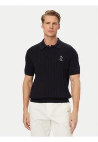 TOMMY HILFIGER - Tommy Hilfiger Polo MW0MW42788 Granatowy Regular Fit. Typ kołnierza: polo. Kolor: niebieski. Materiał: bawełna #1