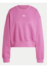 Adidas - adidas Bluza adicolor Essentials IR5975 Różowy Oversize. Kolor: różowy. Materiał: syntetyk, bawełna