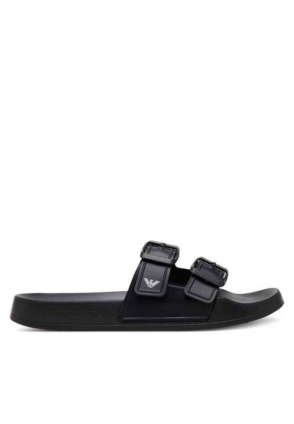 Klapki Emporio Armani. Kolor: czarny