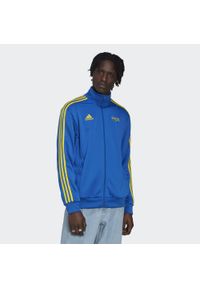 Adidas - Kurtka z dresu Brésil FIFA World Cup 2022™. Kolor: niebieski. Materiał: dresówka
