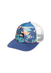 Quiksilver - Czapka dla Mężczyzn EMU COOP. Kolor: niebieski. Materiał: poliester, materiał. Wzór: nadruk #1