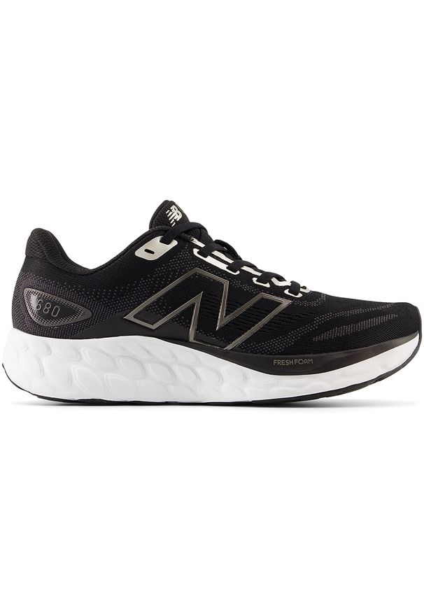 Buty damskie New Balance Fresh Foam 680 v8 W680LK8 – czarne. Kolor: czarny. Materiał: materiał, syntetyk. Szerokość cholewki: normalna. Sport: fitness