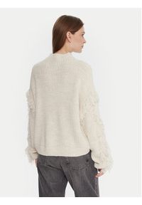 only - ONLY Sweter Molly 15363467 Beżowy Regular Fit. Kolor: beżowy. Materiał: syntetyk