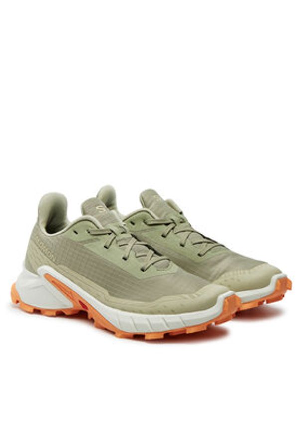 salomon - Salomon Buty do biegania Alphacross 5 L47595300 Zielony. Kolor: zielony. Materiał: materiał