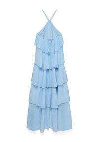Vero Moda Sukienka letnia Delillah 10338846 Niebieski jasny Regular Fit. Kolor: niebieski. Materiał: syntetyk. Sezon: lato #3