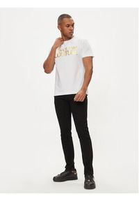 Versace Jeans Couture T-Shirt 76GAHT00 Biały Regular Fit. Kolor: biały. Materiał: bawełna #5