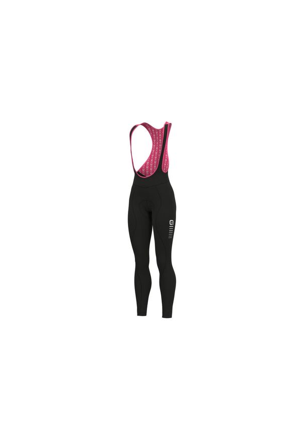 ALÉ CYCLING - Spodnie rowerowe damskie Alé Cycling Solid Essential Bib. Kolor: czarny, różowy, wielokolorowy