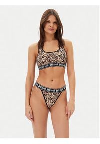 Just Cavalli Komplet 3 par stringów 78PAJU01 CJUT3 Brązowy. Kolor: brązowy. Materiał: bawełna #3